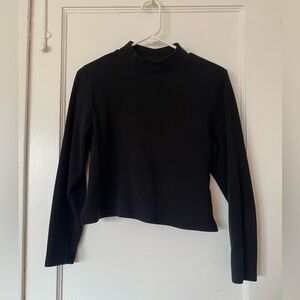 Old Navy Black Mock Turtleneck Long Sleeve Sweater Size Small